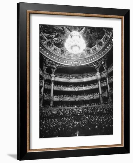 Auditorium of the Paris Opera House-Walter Sanders-Framed Photographic Print