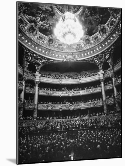 Auditorium of the Paris Opera House-Walter Sanders-Mounted Photographic Print