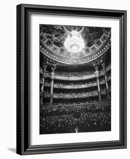 Auditorium of the Paris Opera House-Walter Sanders-Framed Photographic Print