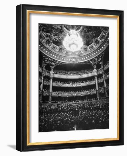 Auditorium of the Paris Opera House-Walter Sanders-Framed Photographic Print