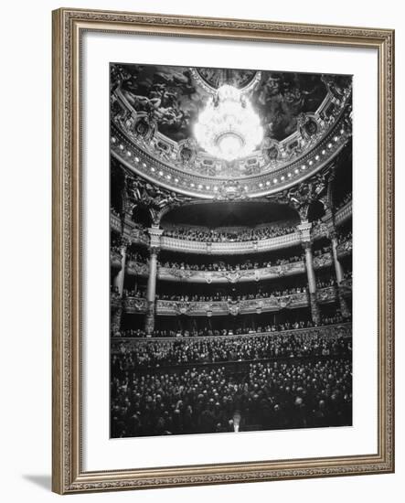 Auditorium of the Paris Opera House-Walter Sanders-Framed Photographic Print