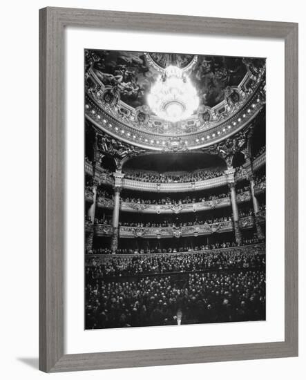 Auditorium of the Paris Opera House-Walter Sanders-Framed Photographic Print