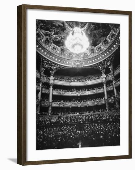 Auditorium of the Paris Opera House-Walter Sanders-Framed Photographic Print