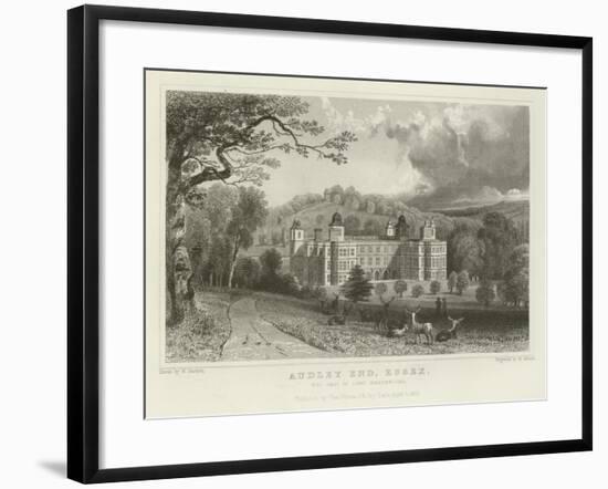 Audley End, Essex, the Seat of Lord Braybrooke-William Henry Bartlett-Framed Giclee Print