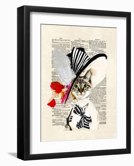 Audrey Cat-Matt Dinniman-Framed Art Print