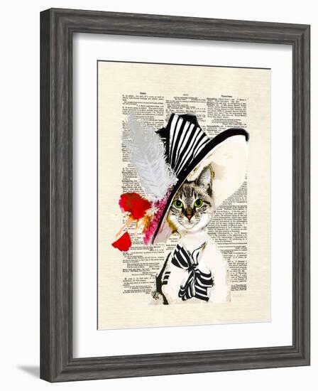 Audrey Cat-Matt Dinniman-Framed Art Print