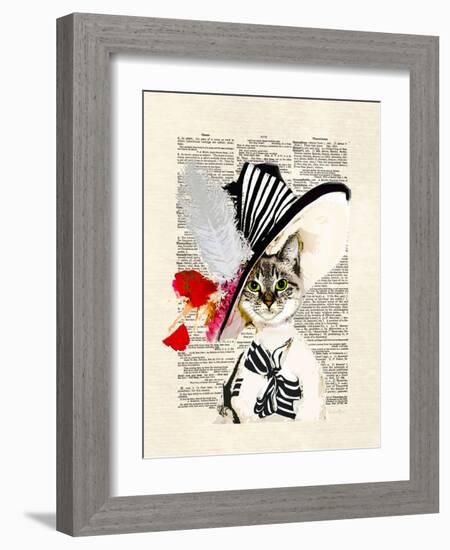 Audrey Cat-Matt Dinniman-Framed Art Print