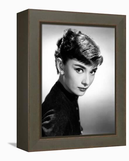 Audrey Hepburn, 1953.-null-Framed Premier Image Canvas