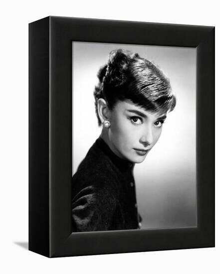 Audrey Hepburn, 1953.-null-Framed Premier Image Canvas