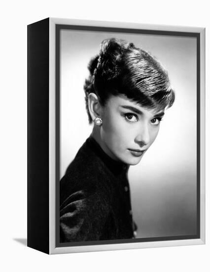 Audrey Hepburn, 1953.-null-Framed Premier Image Canvas