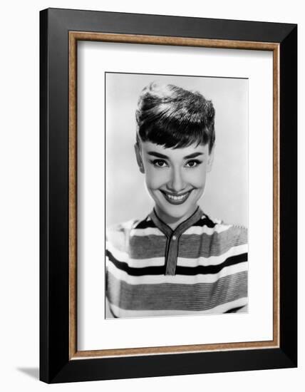 Audrey Hepburn, 1953.-null-Framed Photographic Print