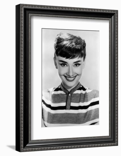 Audrey Hepburn, 1953.-null-Framed Photographic Print