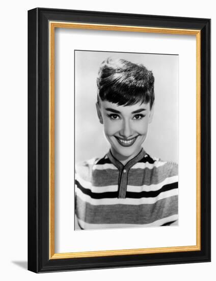 Audrey Hepburn, 1953.-null-Framed Photographic Print