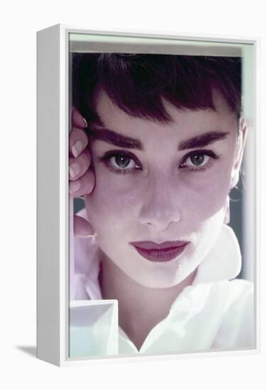 Audrey Hepburn, 1954-null-Framed Premier Image Canvas