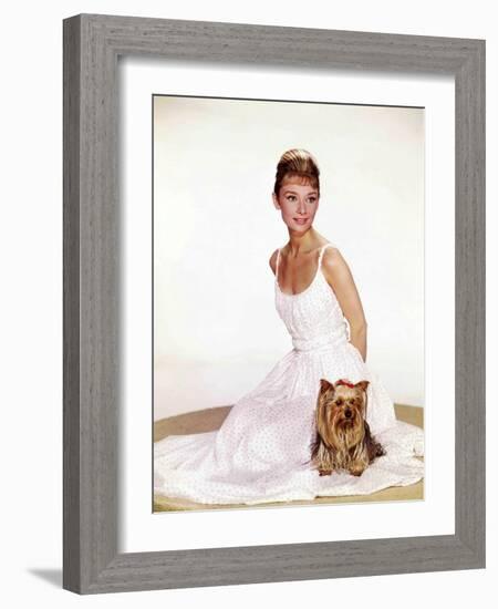 Audrey Hepburn, 1961.-null-Framed Photographic Print