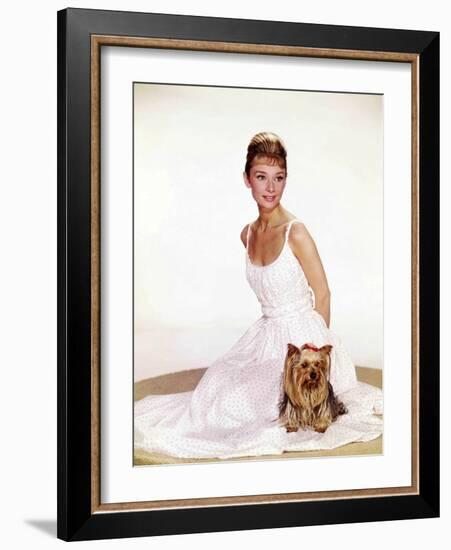 Audrey Hepburn, 1961.-null-Framed Photographic Print