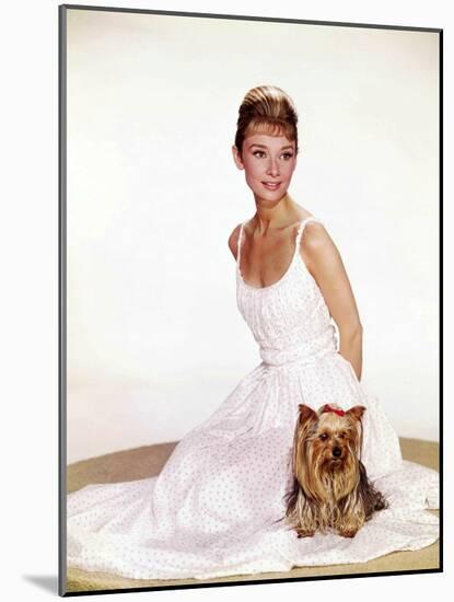 Audrey Hepburn, 1961.-null-Mounted Photographic Print