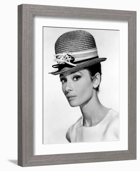 Audrey Hepburn, 1963.-null-Framed Photographic Print