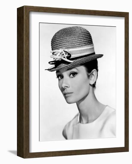 Audrey Hepburn, 1963.-null-Framed Photographic Print