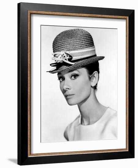 Audrey Hepburn, 1963.-null-Framed Photographic Print