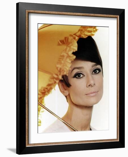 Audrey Hepburn, 1965.-null-Framed Photographic Print