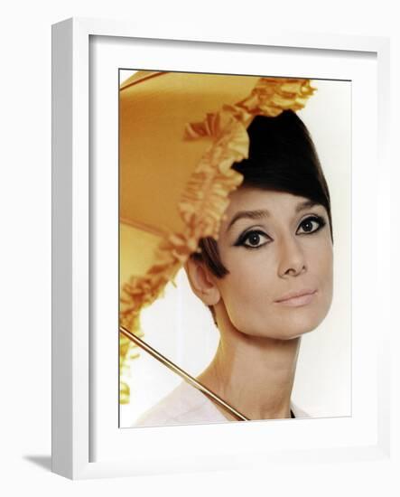 Audrey Hepburn, 1965.-null-Framed Photographic Print