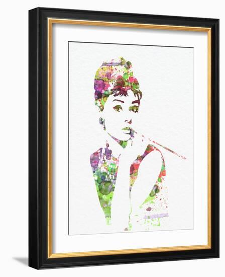 Audrey Hepburn 2-NaxArt-Framed Art Print