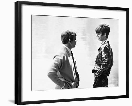 Audrey Hepburn, Albert Finney, Two for the Road, 1967-null-Framed Photographic Print