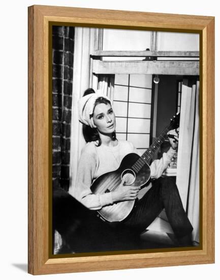 Audrey Hepburn. "Breakfast At Tiffany's" 1961, Directed by Blake Edwards-null-Framed Premier Image Canvas