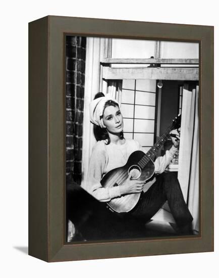 Audrey Hepburn. "Breakfast At Tiffany's" 1961, Directed by Blake Edwards-null-Framed Premier Image Canvas