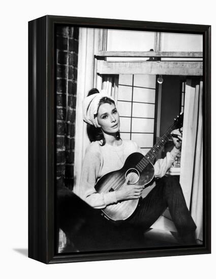 Audrey Hepburn. "Breakfast At Tiffany's" 1961, Directed by Blake Edwards-null-Framed Premier Image Canvas