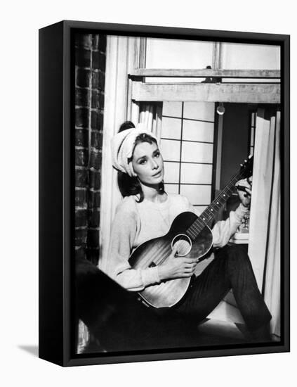 Audrey Hepburn. "Breakfast At Tiffany's" 1961, Directed by Blake Edwards-null-Framed Premier Image Canvas