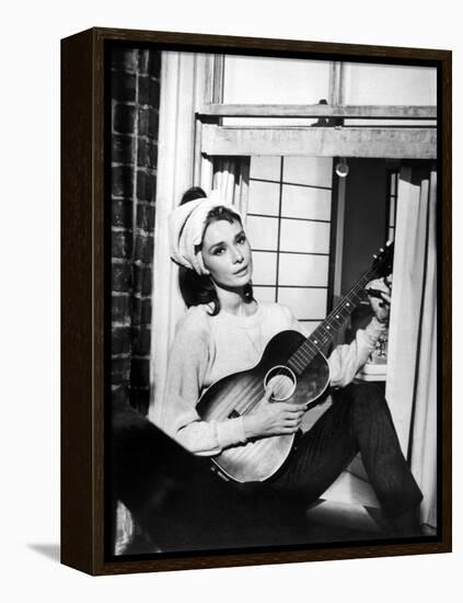 Audrey Hepburn. "Breakfast At Tiffany's" 1961, Directed by Blake Edwards-null-Framed Premier Image Canvas