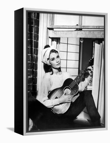 Audrey Hepburn. "Breakfast At Tiffany's" 1961, Directed by Blake Edwards-null-Framed Premier Image Canvas