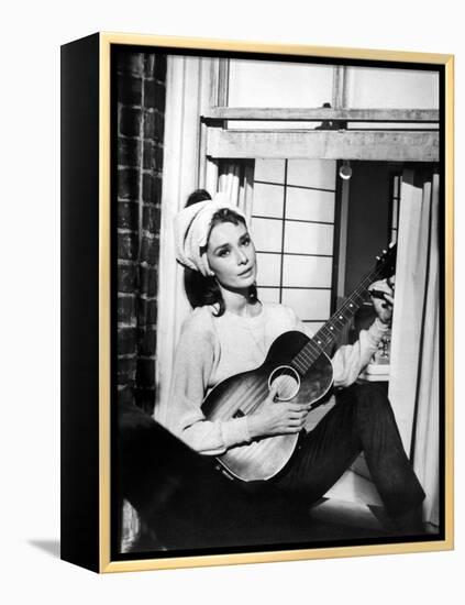 Audrey Hepburn. "Breakfast At Tiffany's" 1961, Directed by Blake Edwards-null-Framed Premier Image Canvas