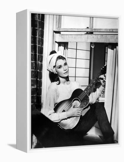 Audrey Hepburn. "Breakfast At Tiffany's" 1961, Directed by Blake Edwards-null-Framed Premier Image Canvas