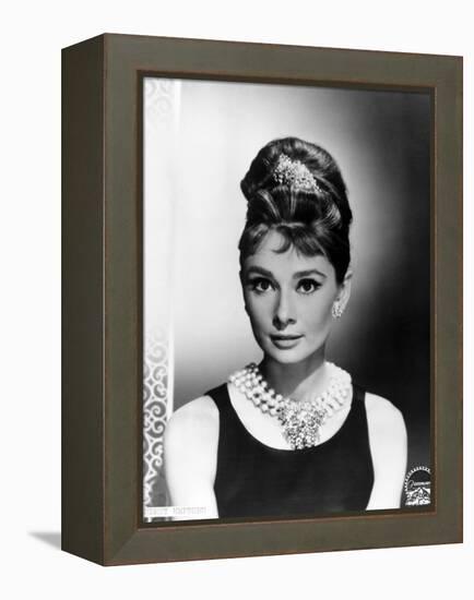 Audrey Hepburn. "Breakfast At Tiffany's" 1961, Directed by Blake Edwards-null-Framed Premier Image Canvas