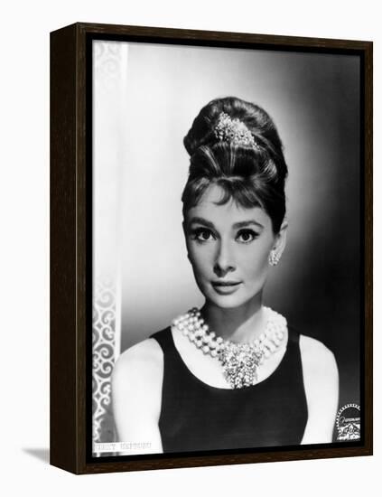 Audrey Hepburn. "Breakfast At Tiffany's" 1961, Directed by Blake Edwards-null-Framed Premier Image Canvas