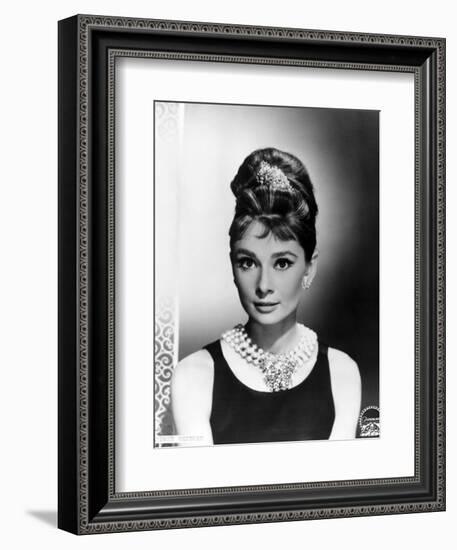 Audrey Hepburn. "Breakfast At Tiffany's" 1961, Directed by Blake Edwards-null-Framed Premium Photographic Print