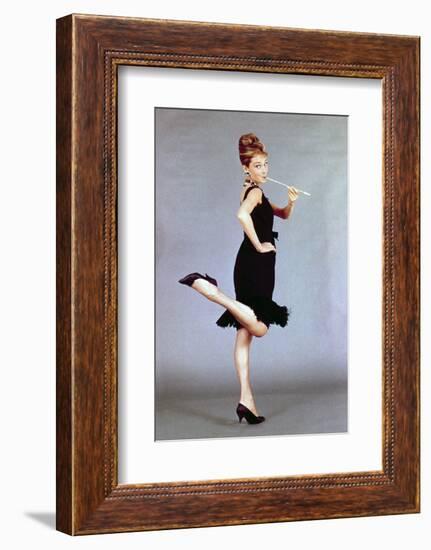 Audrey Hepburn. "Breakfast At Tiffany's" 1961, Directed by Blake Edwards-null-Framed Photographic Print