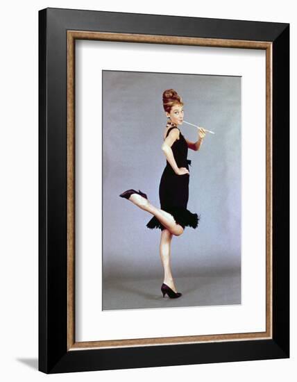 Audrey Hepburn. "Breakfast At Tiffany's" 1961, Directed by Blake Edwards-null-Framed Photographic Print