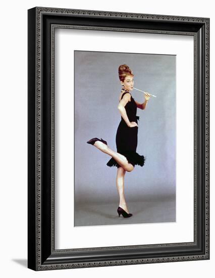 Audrey Hepburn. "Breakfast At Tiffany's" 1961, Directed by Blake Edwards-null-Framed Photographic Print