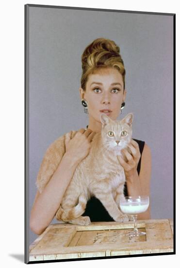 Audrey Hepburn. "Breakfast At Tiffany's" 1961, Directed by Blake Edwards-null-Mounted Photographic Print