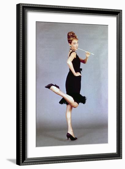 Audrey Hepburn. "Breakfast At Tiffany's" 1961, Directed by Blake Edwards-null-Framed Photographic Print