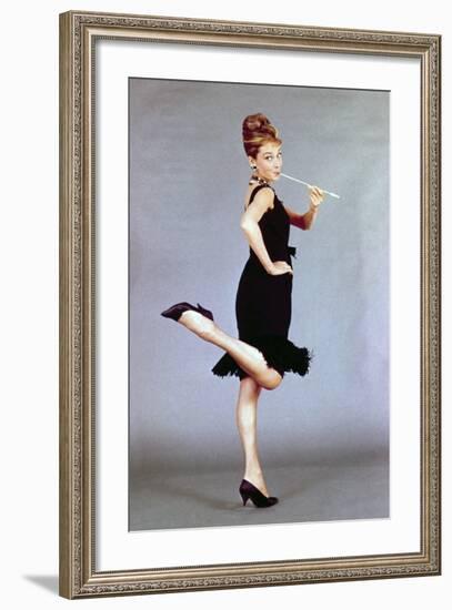 Audrey Hepburn. "Breakfast At Tiffany's" 1961, Directed by Blake Edwards-null-Framed Photographic Print