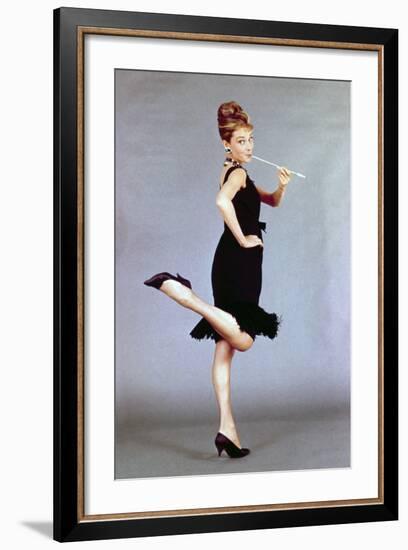 Audrey Hepburn. "Breakfast At Tiffany's" 1961, Directed by Blake Edwards-null-Framed Photographic Print