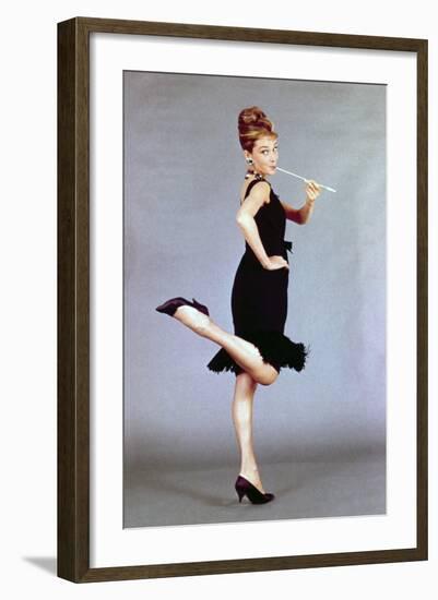 Audrey Hepburn. "Breakfast At Tiffany's" 1961, Directed by Blake Edwards-null-Framed Photographic Print