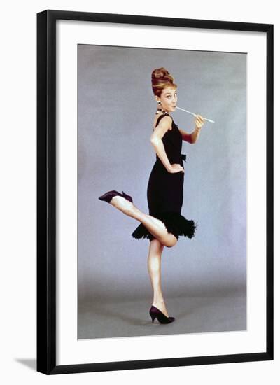 Audrey Hepburn. "Breakfast At Tiffany's" 1961, Directed by Blake Edwards-null-Framed Photographic Print