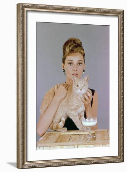 Audrey Hepburn. "Breakfast At Tiffany's" 1961, Directed by Blake Edwards-null-Framed Photographic Print