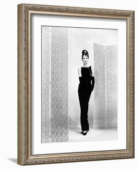 Audrey Hepburn. "Breakfast At Tiffany's" 1961, Directed by Blake Edwards-null-Framed Photographic Print